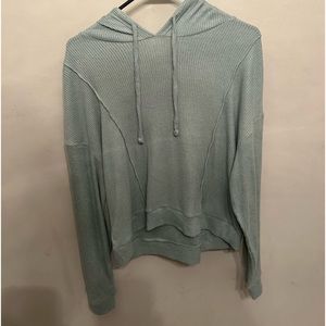soft teal long sleeve sweater